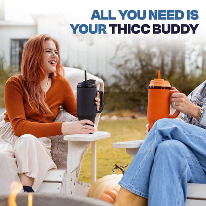Thicc Buddy 40oz | Pink Checkered