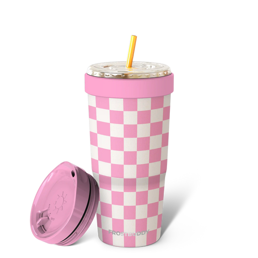 To-Go Buddy | Pink Checkered